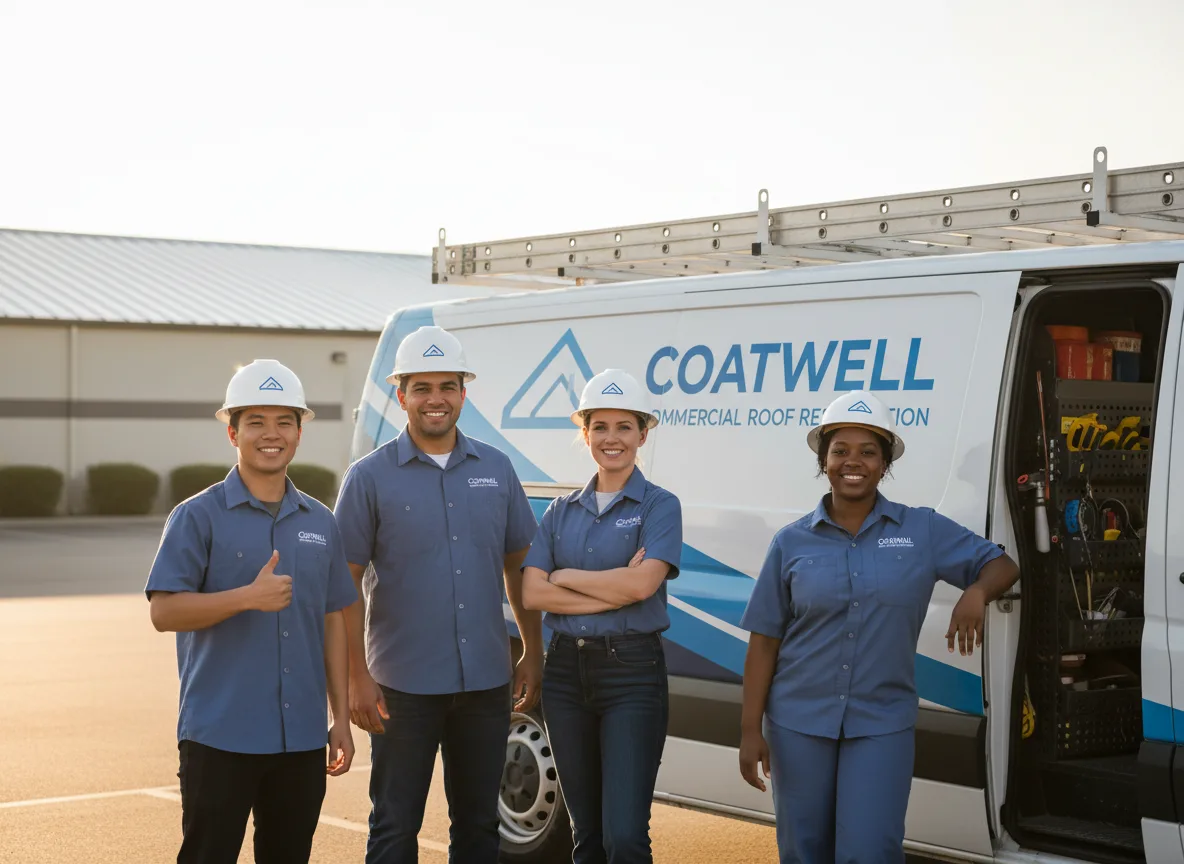 Commercial roof coating company in Lakeshore, CA